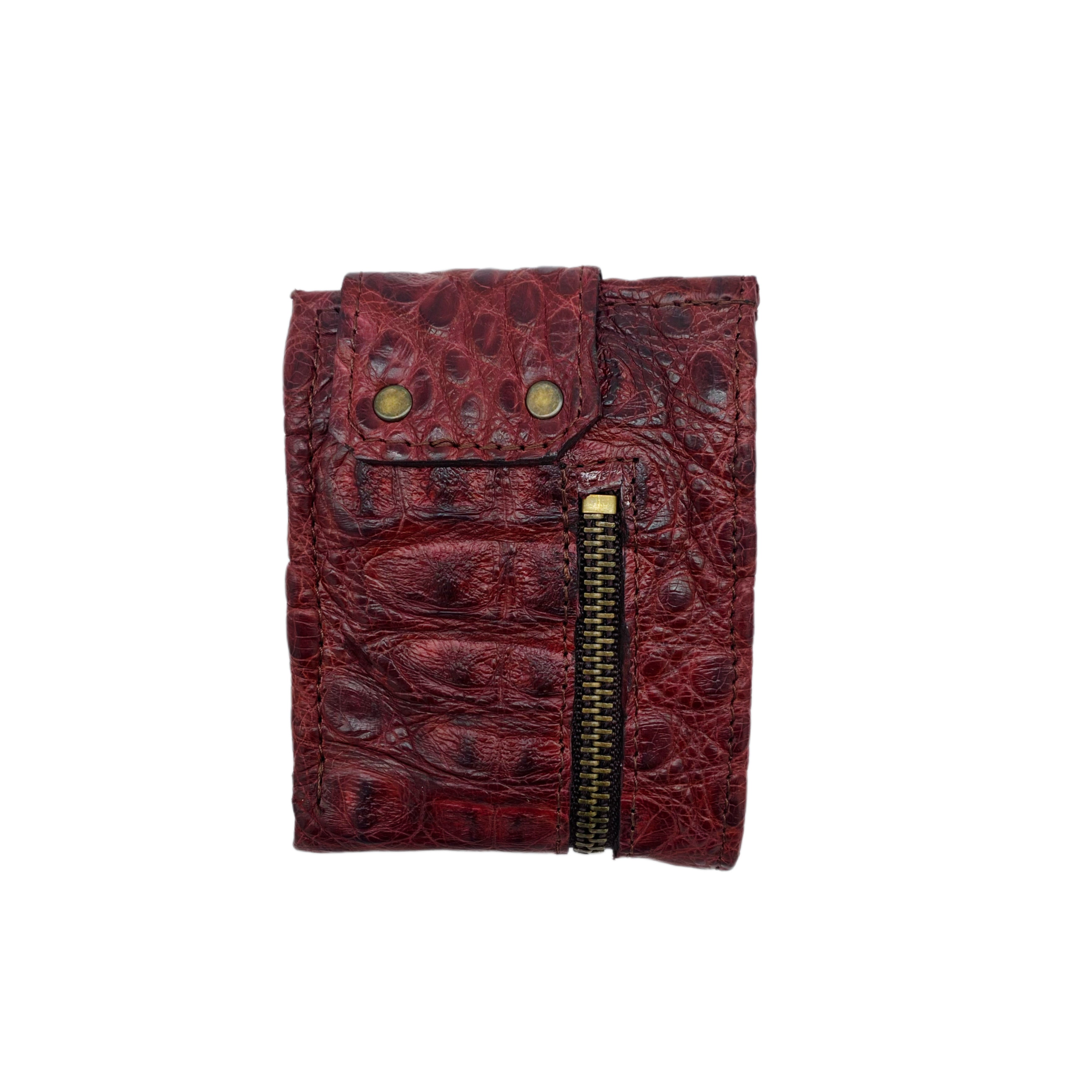 Genuine Alligator fashion Zipper Wallet