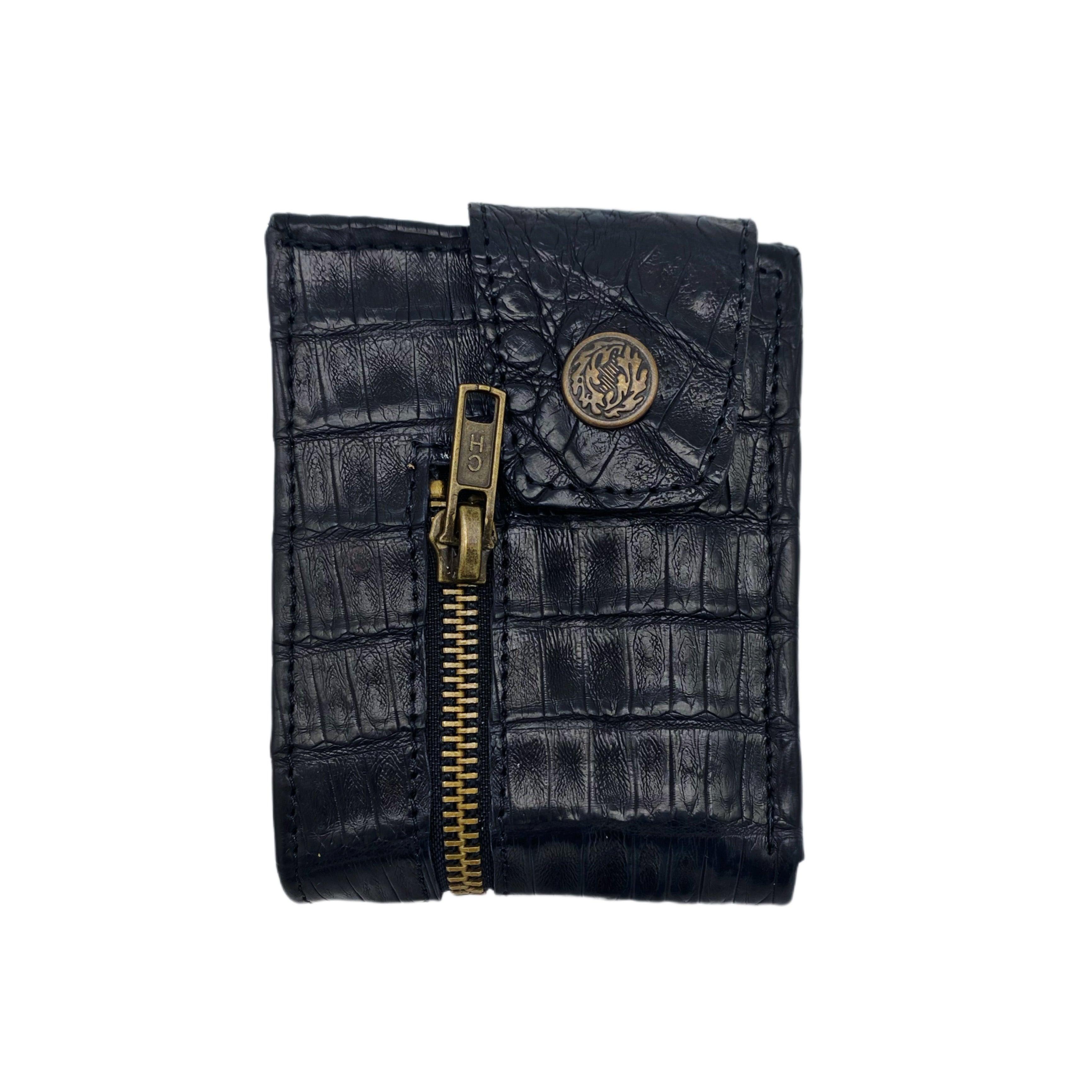 Genuine Alligator fashion Zipper Wallet