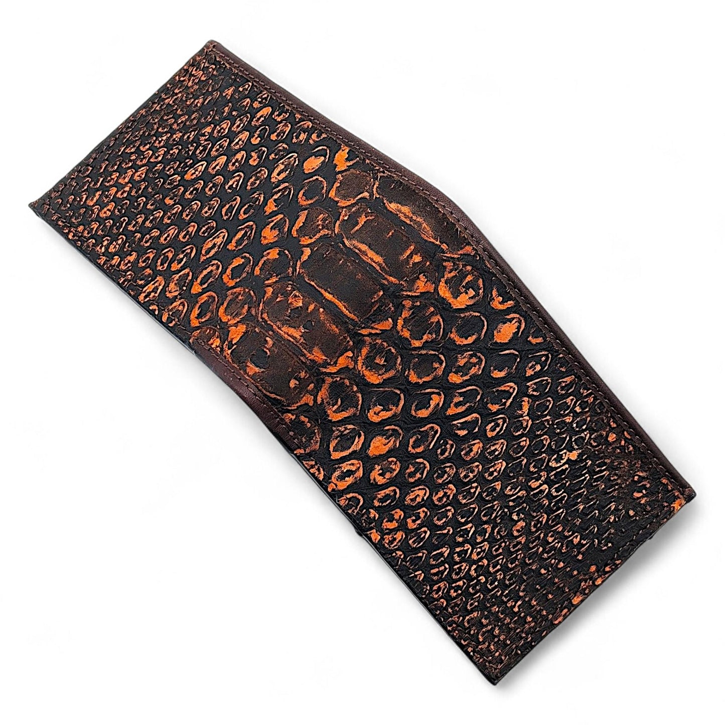 Men's Handmade Snakeskin Billfold Wallet with Window ID  Exotic Leather, 6 Card Slots, Dual Bill Compartment, Slim Wallet, Gift for him
