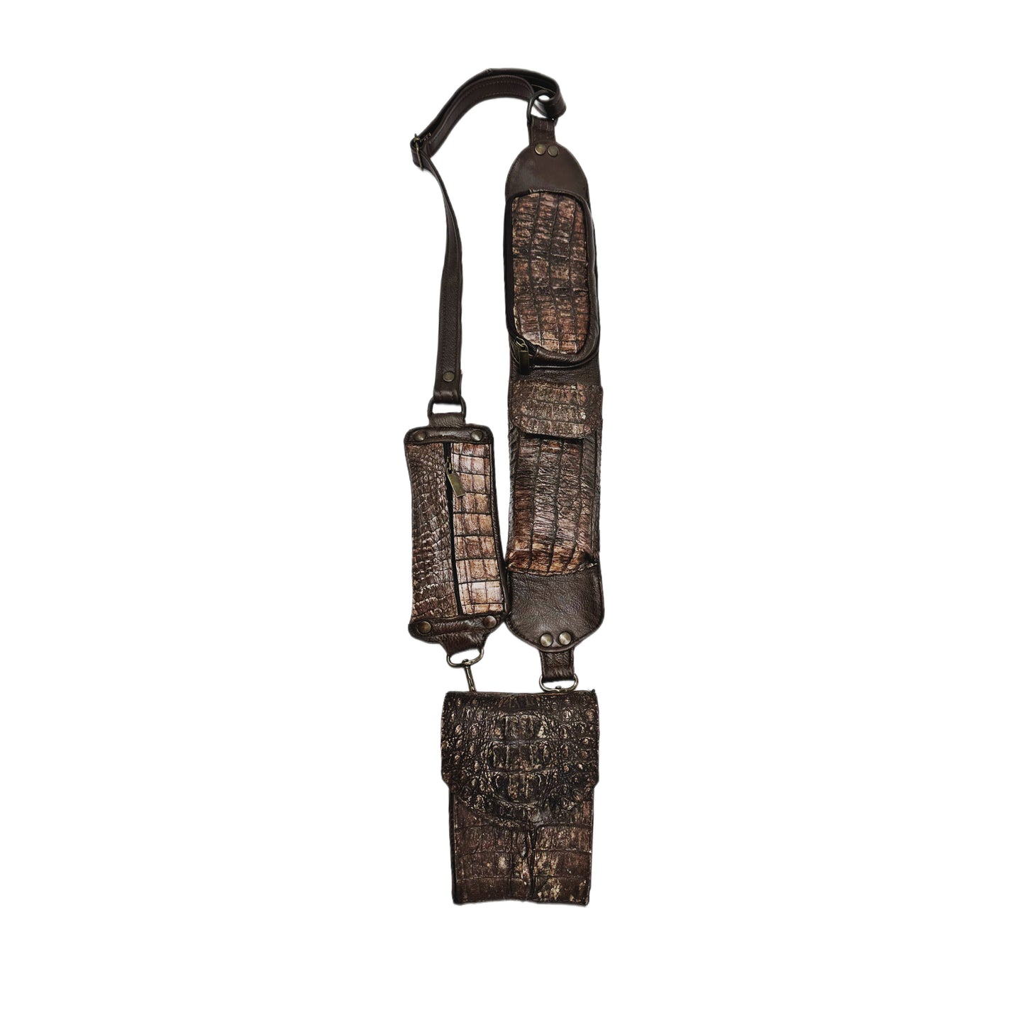 Men’s Front Body Alligator Hornback Sling