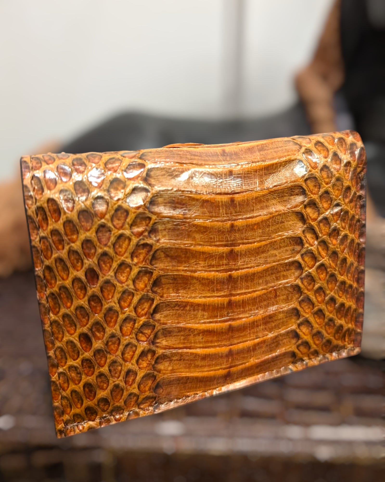 slim snakeskin wallet