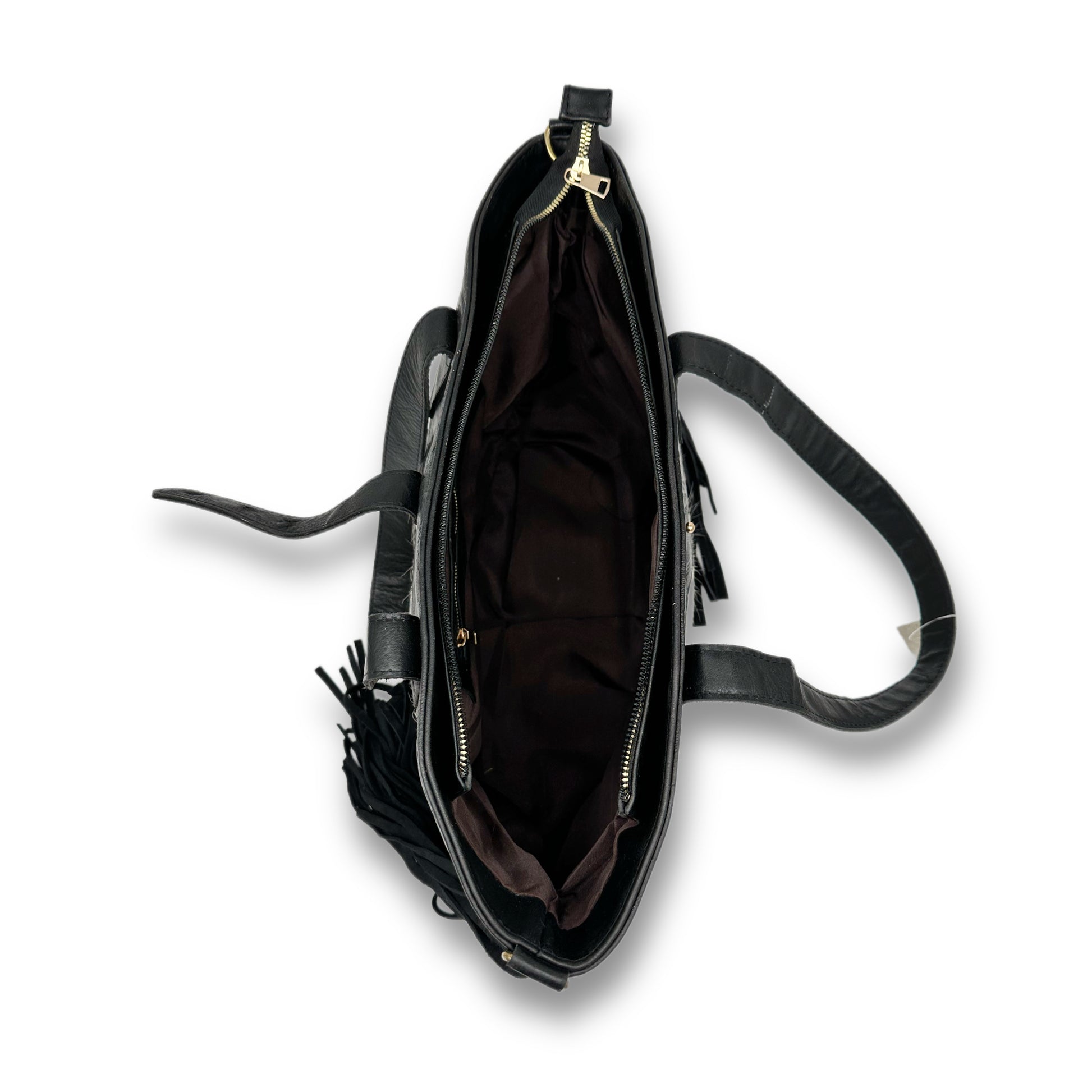 interior large cowhide tote
